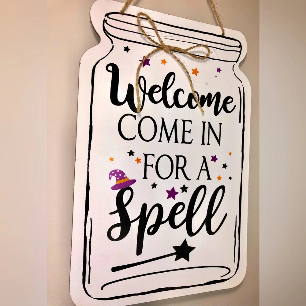 🧹 WITCHY HALLOWEEN SIGN 🧹